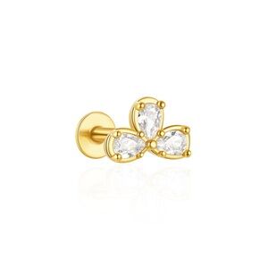 Elegant Gold S925 Stud Earring